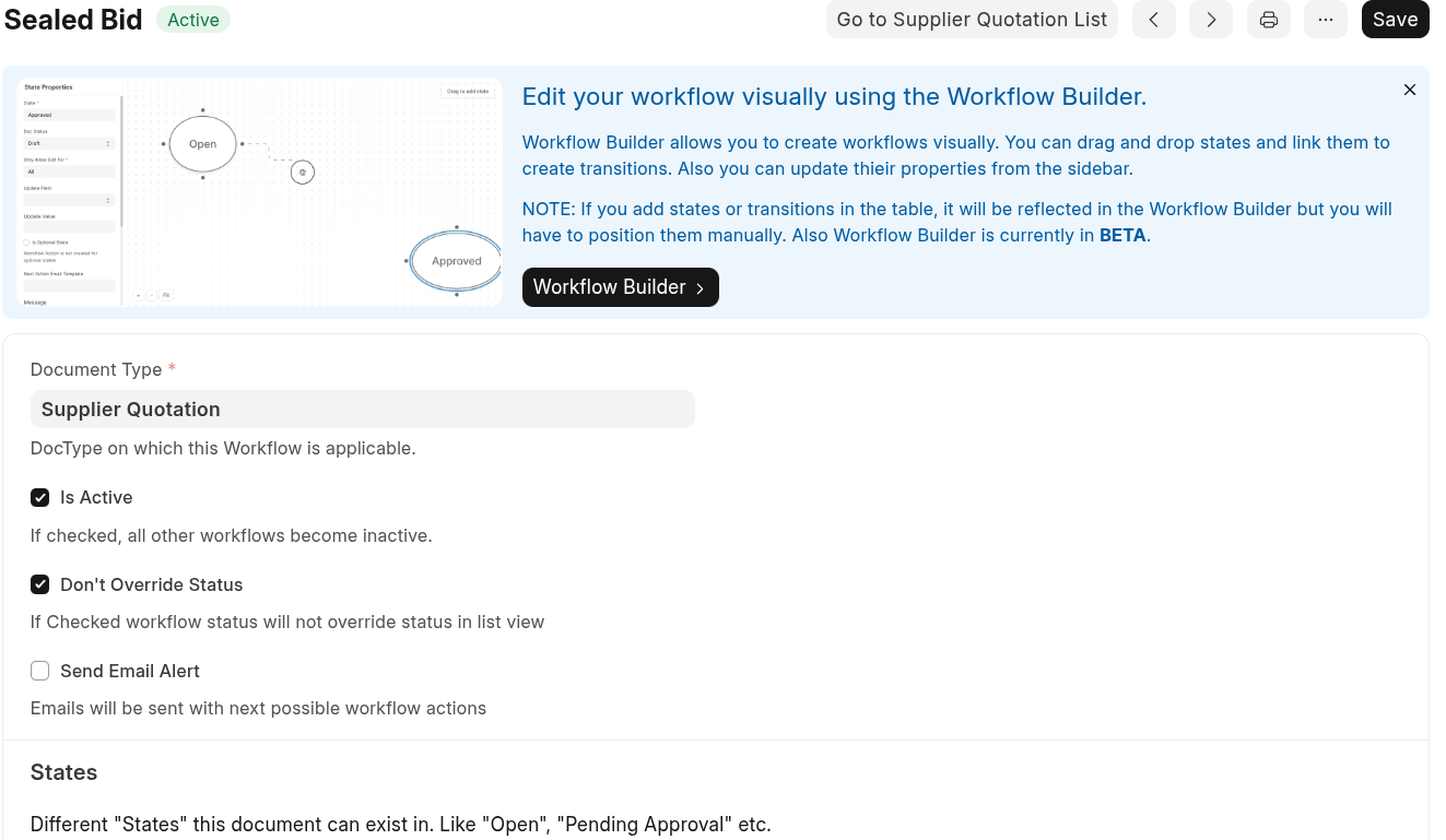 Workflow automation interface